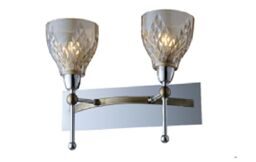 NH01009/2W-Z319-CH+ANT.BRASS-Cognac glass-бра (Olva Grace)