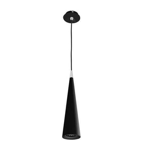 DE-0180-NEG VIRA max 7W GU10 Подвесной светильник, черный (FORLIGHT)