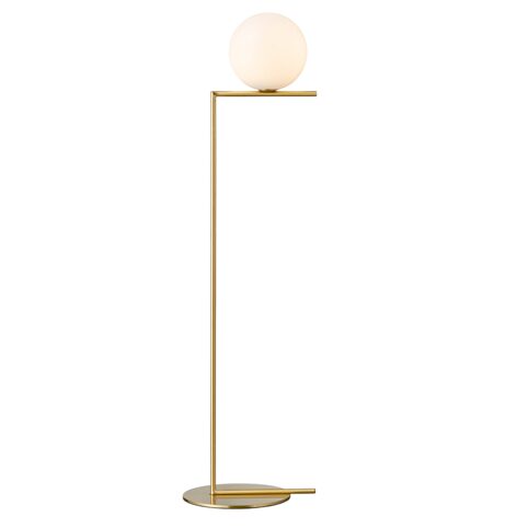 ML10563-1-200T-BRASS+WHITE/glass-brass- напольный светильник (PRIMA LUCE_M)