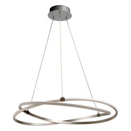 5380- LED/INFINITY PLATA/CHROME/SILVER+CH диам.51см.42W 3000K IP20 -подвесной светильник (MANTRA)