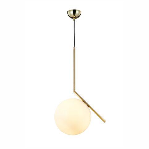 MD10563-1-300T-BRASS+WHITE/glass-brass- подвесной светильник (PRIMA LUCE_M)