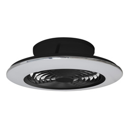 7495-/LED/ALISIO MNII/BK/70W(30W)- 2700K-5000K-5900 LMS--Потолочный светильник вентилятор (MANTRA)